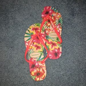 New Pink Hawaiian Havaianas Flip Flops